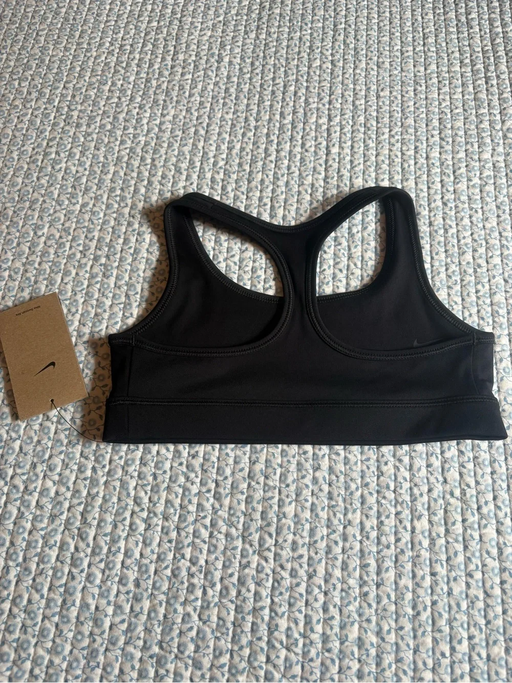 Nike Girls Black Sports Bra Racerback NWT